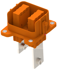 High Voltage Interlock Connector 2Pin 8mm 200A Socket Plastic W/busbar M8 Thread Hole